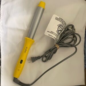 Drybar Yellow Curling Iron with Silver Barrel